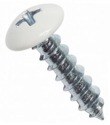 6A X 1/2 PHIL TRUSS SMS PT.#02 WHITE  ZINC